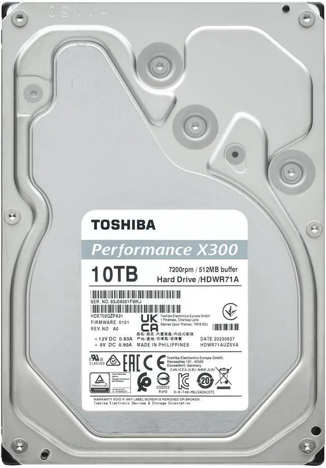 Alt view image 12 of 13 - Toshiba Toshiba 10TB X300 Performance 3.5" CMR Internal Hard Drive
