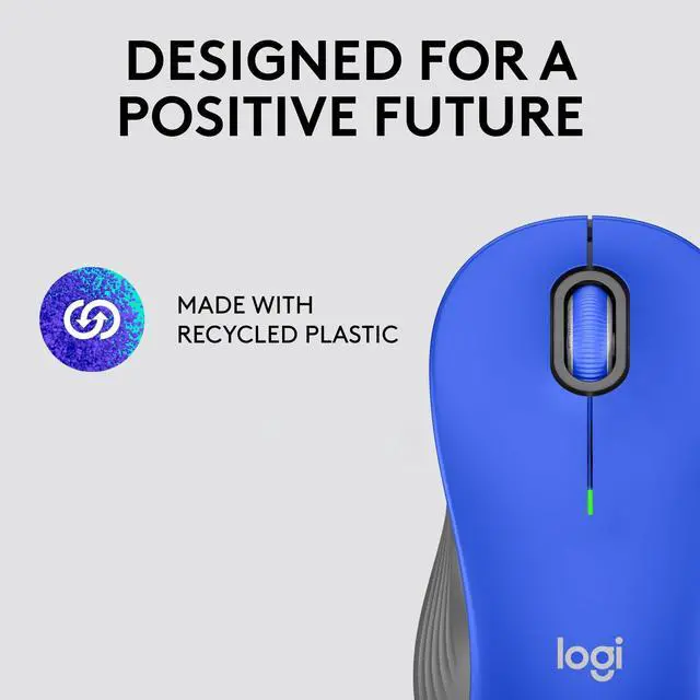 Alt view image 7 of 9 - Logitech Signature M550 L Mouse - Optical - Wireless - 32.81 ft - Bluetooth - Blue - USB - 4000 dpi - Scroll Wheel - 3 Button(s) - 3 Programmable Button(s) - Large Hand/Palm Size - 1 x AA Battery Supp
