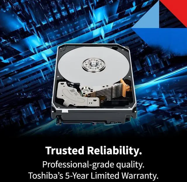 Alt view image 12 of 15 - Toshiba 22TB X300 Pro Performance 3.5" CMR Internal HDD - SATA 6 Gb/s - 6Gbps - 7200RPM - 512MB - 1.0M hours - 8.02Watt  HDWR62CXZSTB