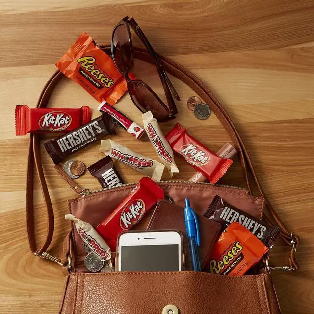 Alt view image 2 of 7 - Party Pack Miniatures Milk Chocolate Variety Assorted 105 piece Bag HEC39991