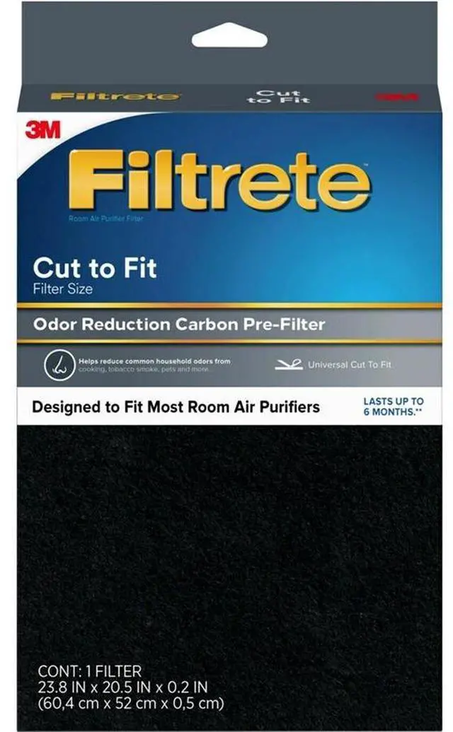 Main image of 3M FAPF-UCTFN-4 Filtrete Odor Reduction Carbon Pre-Filter Room Air - HEPA/Activated Carbon - For Air Purifier
