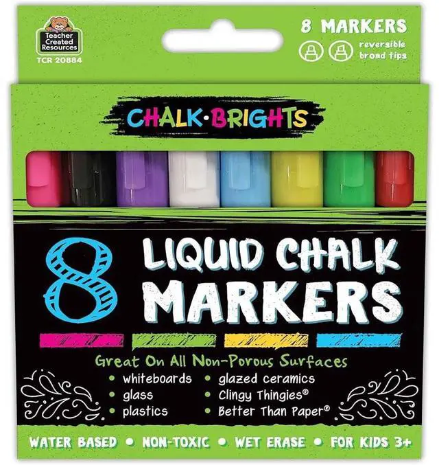Alt view image 2 of 4 - Chalk Brights Liquid Chalk Markers - 8-pack