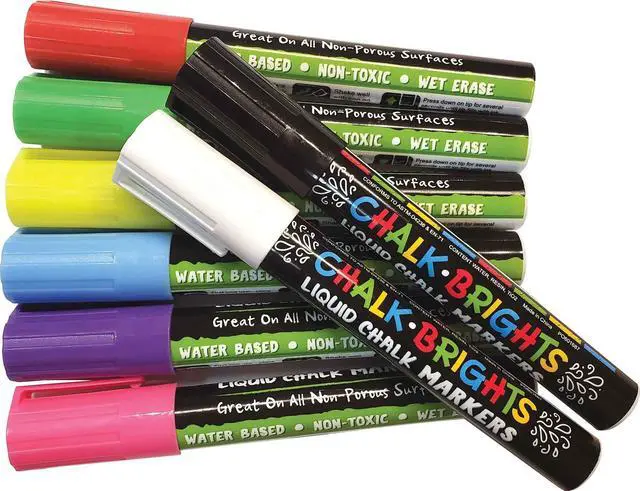 Alt view image 3 of 4 - Chalk Brights Liquid Chalk Markers - 8-pack
