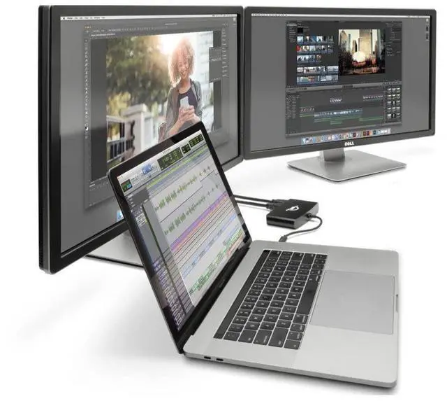 Alt view image 5 of 8 - OWC 5-Port Thunderbolt mini Dock With Dual 4K HDMI Dual USB + Gigabit Ethernet