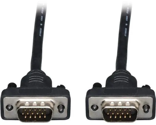 Alt view image 2 of 2 - Tripp Lite Low Profile VGA RGB Coax Monitor Cable High Res HD15 M/M 25ft