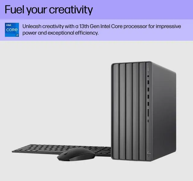 Alt view image 11 of 15 - HP Envy Desktop PC, 13th Generation Intel Core i7-13700, 32 GB RAM, 1 TB SSD, Intel UHD Graphics 770, Windows 11 Home, TE01-4020 (2023)