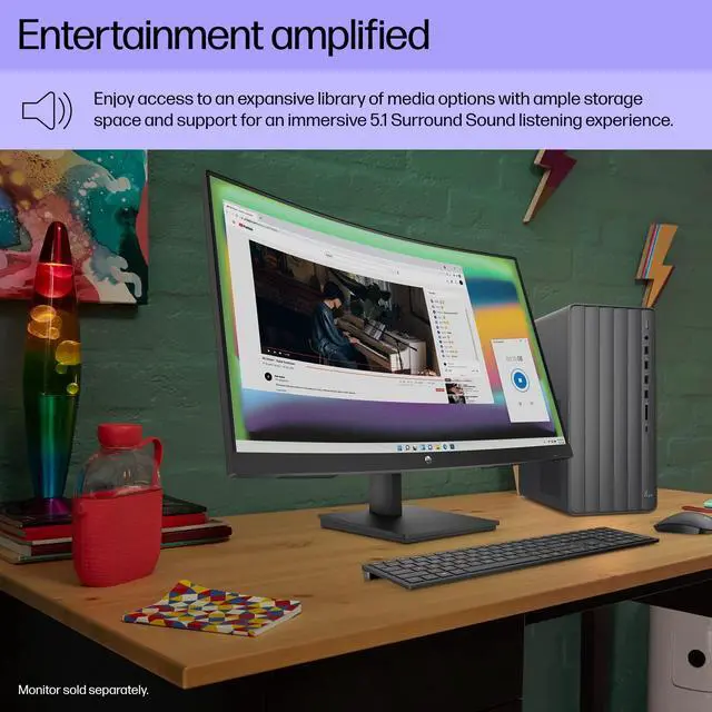 Alt view image 14 of 15 - HP Envy Desktop PC, 13th Generation Intel Core i7-13700, 32 GB RAM, 1 TB SSD, Intel UHD Graphics 770, Windows 11 Home, TE01-4020 (2023)