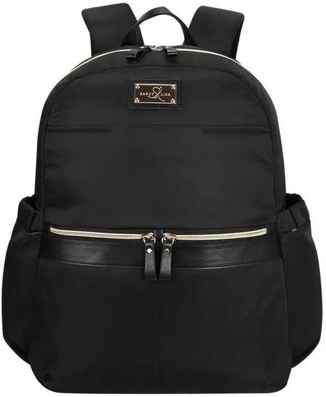 Alt view image 8 of 8 - Sandy Lisa Laguna Carrying Case (Backpack) for 14" to 15.6" Notebook - Black - Shoulder Strap, Trolley Strap - 17" Height x 13" Width x 6" Depth