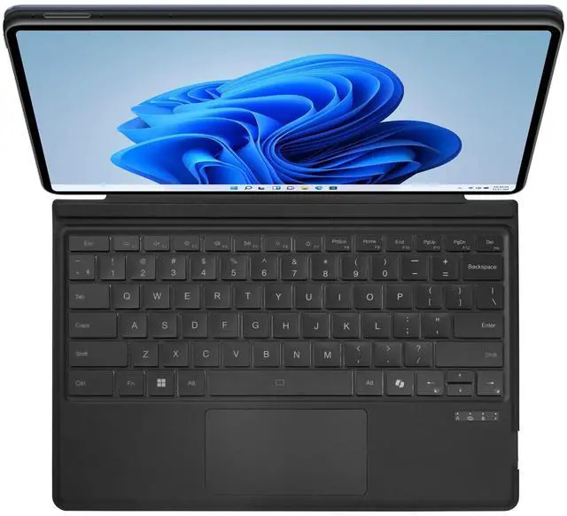 Alt view image 11 of 15 - Adesso Portable Keyboard/Cover Case for 12.9" Microsoft Surface Pro 3, Surface Pro 4, Surface Pro 6, Surface Pro (5th Gen), Surface Pro 7 Tablet - English (US) Keyboard - Aluminum Body