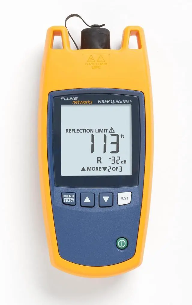 Alt view image 3 of 7 - Fluke Networks LIQ-KIT-FQM-100MIC Cable/Network Tester Kit LIQKITFQM100MIC