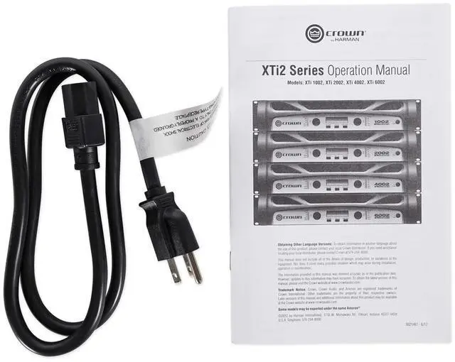 Alt view image 9 of 10 - Crown XTI1002 Power Amplifier 275W @ 8 Ohms Power Amp