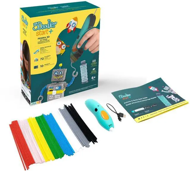 Alt view image 3 of 7 - 3Doodler Start+ Essentials 3D Printing Pen Set