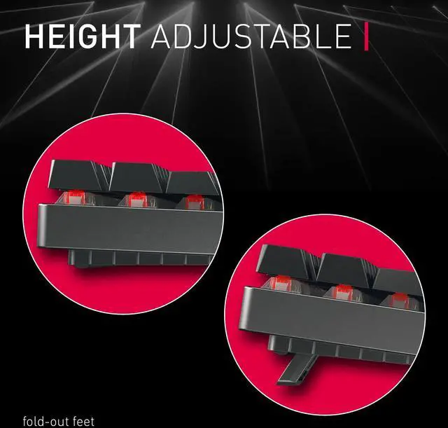 Alt view image 6 of 10 - Cherry MX 8.2 TKL Black Compact Keyboard - MX Red RGB switch G80-3882LYAUS-2