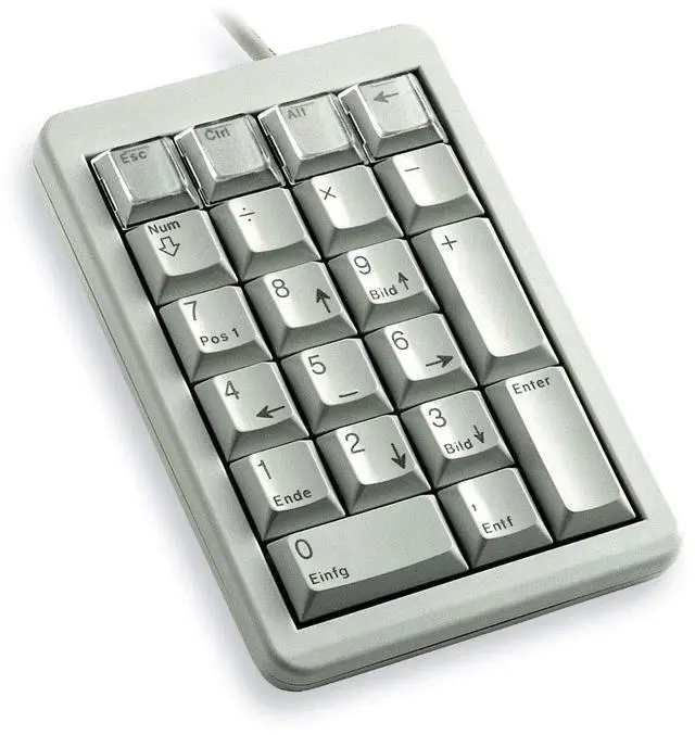 Alt view image 2 of 3 - Cherry G84-4700 21-Key UltraSlim Programmable Mechanical Keypad - Light Gray
