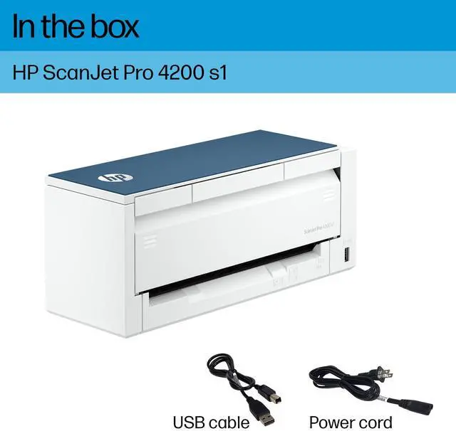 Alt view image 9 of 14 - HP ScanJet Pro 4200 s1 Sheetfed Scanner - 600 x 600 dpi Optical - 24-bit Color - 48-bit Grayscale - Grayscale Scan - Duplex Scanning - Banner Paper, Brochure, Inkjet Paper, Plain Paper, Photo Paper, E