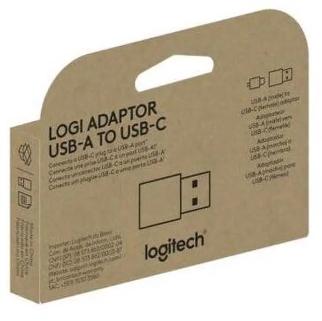 Alt view image 4 of 4 - Logitech USB-A to USB-C Adapter