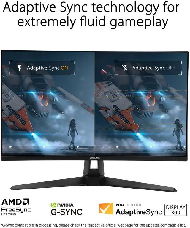 Alt view image 12 of 15 - ASUS TUF Gaming 27" 1440P Monitor (VG27AQM5A) - QHD (2560x1440), 300Hz, Fast IPS, Extreme Low Motion Blur Sync, 0.3ms, Speaker, 95% DCI-P3, Shadow Boost, DisplayWidget Center