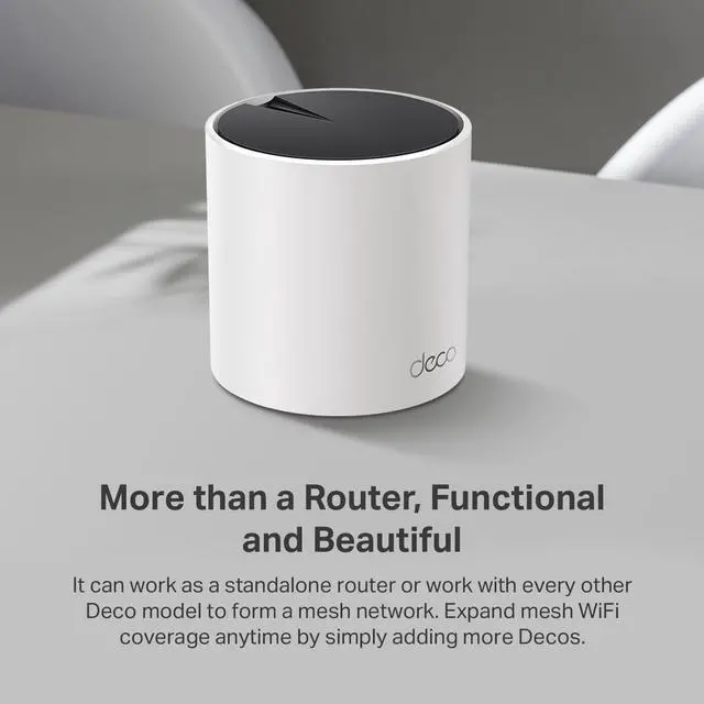 Alt view image 15 of 15 - TP-Link Deco X55 Pro Wi-Fi 6 IEEE 802.11 a/b/g/n/ac/ax Router DECOX55PRO1PACK