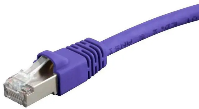 Alt view image 8 of 12 - Monoprice Cat6A Ethernet Patch Cable - 10 Feet - Purple | Network Internet Cord - RJ45, 550Mhz, STP, Pure Bare Copper Wire, 10G, 26AWG