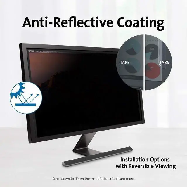 Alt view image 8 of 12 - Fp201 Monitor Privacy Screen