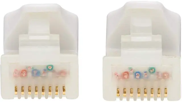 Alt view image 12 of 14 - TRIPP LITE N261AB-010-WH 10 ft. Cat 6A White Safe-IT Cat6a 10G Certified Snagless Antibacterial UTP Ethernet Cable (RJ45 M/M), White