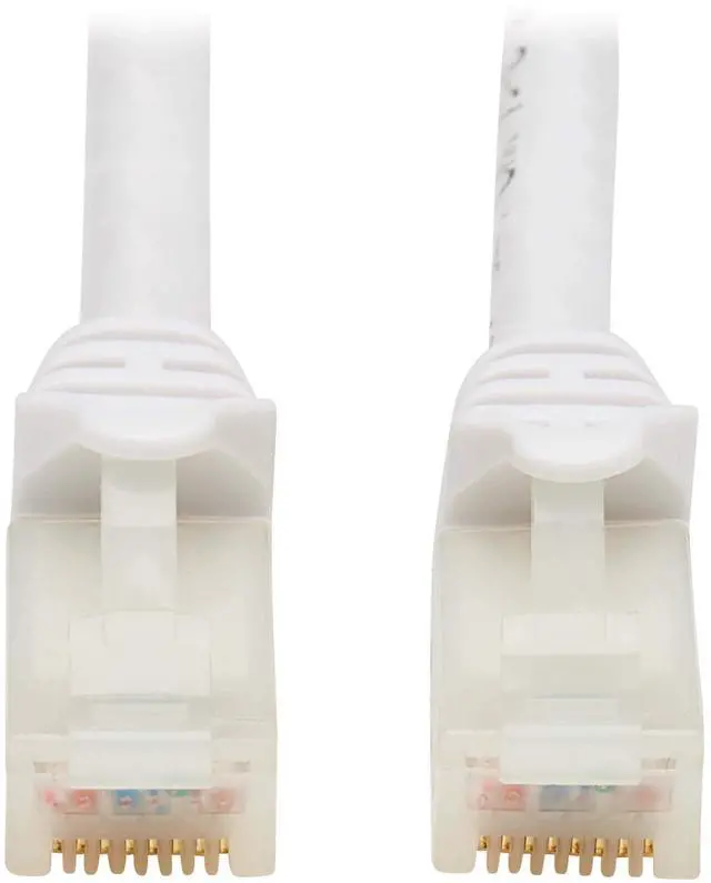 Alt view image 14 of 14 - TRIPP LITE N261AB-010-WH 10 ft. Cat 6A White Safe-IT Cat6a 10G Certified Snagless Antibacterial UTP Ethernet Cable (RJ45 M/M), White