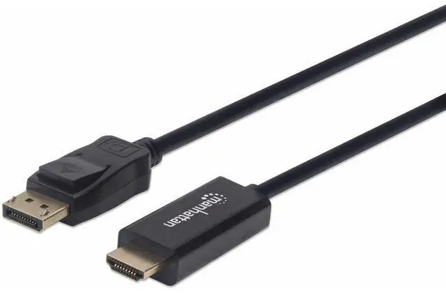 Alt view image 3 of 6 - Manhattan 153201 4K @ 60 Hz DisplayPort to HDMI Cable (6-Foot)