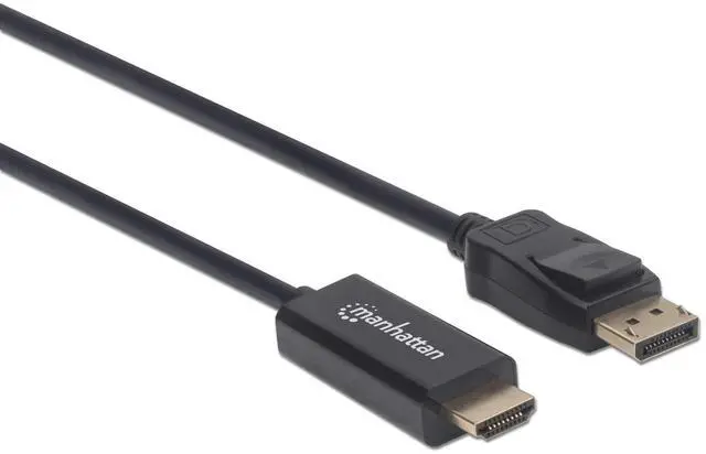 Alt view image 4 of 6 - Manhattan 153201 4K @ 60 Hz DisplayPort to HDMI Cable (6-Foot)