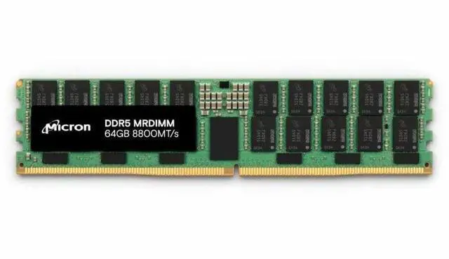 Alt view image 3 of 3 - Micron 64GB DDR5-8800 MRDIMM 4Rx8 CL36