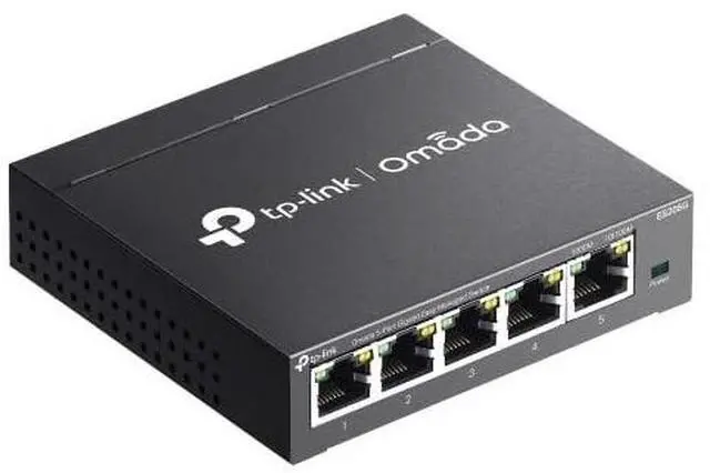 Alt view image 12 of 13 - TP-Link Omada 5-Port Gigabit Easy Managed Switch - 5 Ports - Manageable - Gigabit Ethernet - 10/100/1000Base-T - 2 Layer Supported - Twisted Pair - Desktop, Wall Mountable