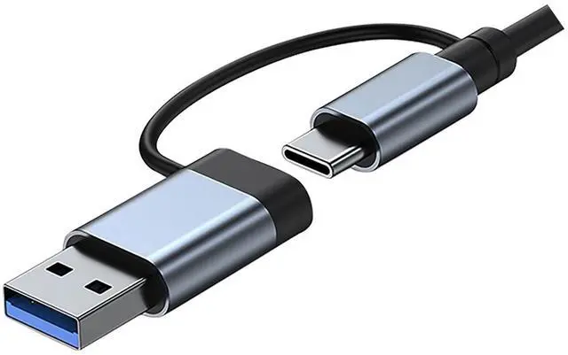 Alt view image 10 of 11 - Urban Factory USB-A/C Hub 4 Ports USB 3.0 - USB 3.2 Gen 1 (3.1 Gen 1) Type-C - 640 MB/s - Notebook, Tablet - 4 USB Port(s)