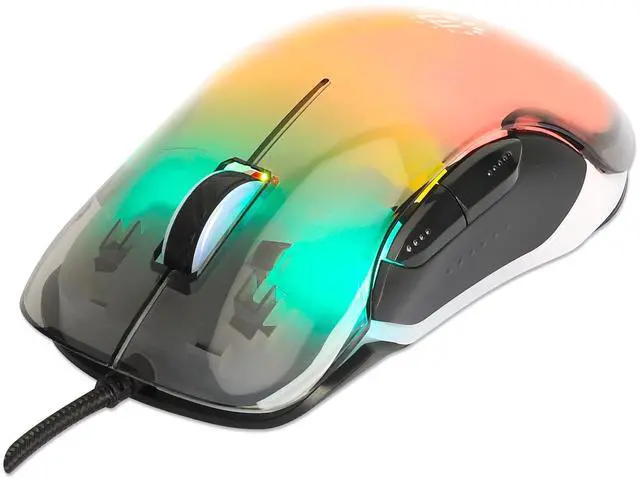 Alt view image 11 of 14 - Manhattan RGB LED Wired Optical USB Mouse - 12800 DPI Precision, 5-Button Design, 6 Switchable Light Modes, Perfect for Gaming & Work - 190381