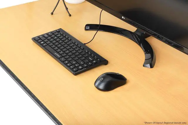 Alt view image 12 of 13 - Manhattan Slim Wired USB Mini Keyboard - Cable Connectivity - USB Type A Interface - 82 Key(s) - Linux, ChromeOS, Windows 7, Windows 8.1, Windows 10, Windows 11 - Notebook, Desktop Computer - PC - ABS