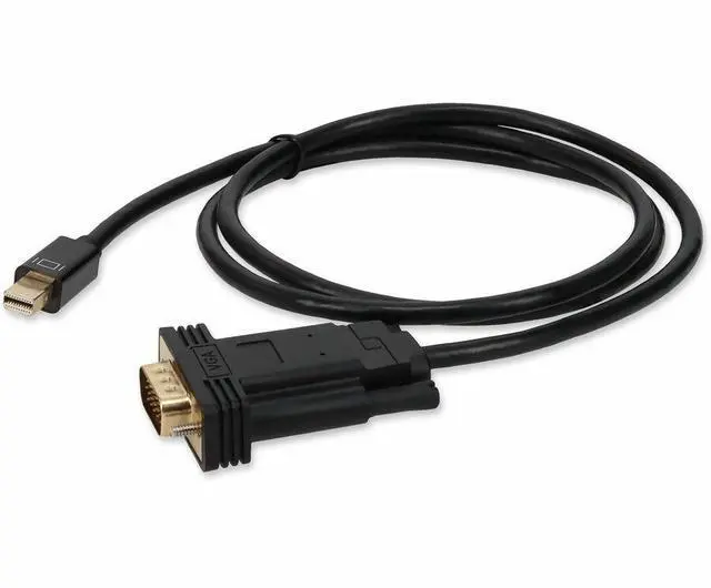 Alt view image 7 of 12 - 6Ft Mini-Displayport 1.1 Male To Vga Male Black Cable For Resolution Up To 1920X1200 (Wuxga)