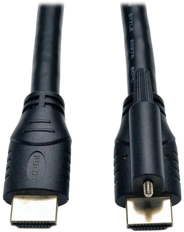Alt view image 11 of 12 - Tripp Lite High Speed HDMI Cable with Ethernet and Locking Connector Ultra HD 4K x 2K 24AWG (M/M) 10ft.