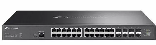 Main image of Omada 24-Port 10GBASE-T L2+ Managed Switch with 8 10GE SFP+ Slots