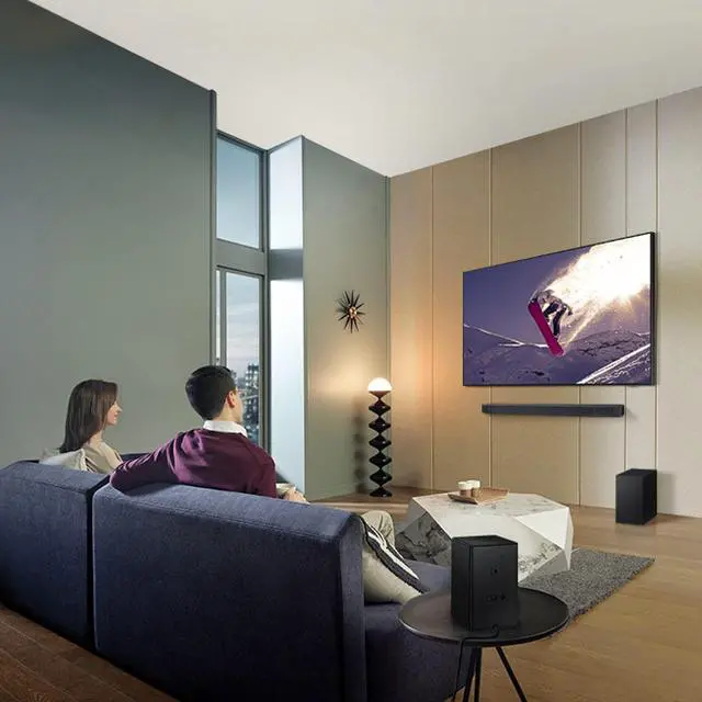 Alt view image 2 of 7 - Samsung HW-Q700C 3.1.2 ch Wireless Dolby ATMOS Sound Bar Speaker Titan Black