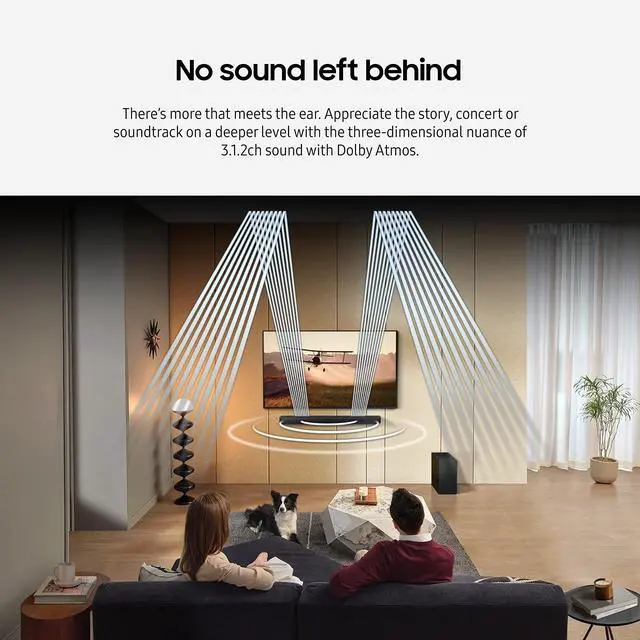 Alt view image 5 of 7 - Samsung HW-Q700C 3.1.2 ch Wireless Dolby ATMOS Sound Bar Speaker Titan Black