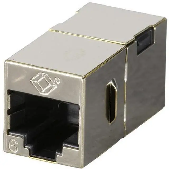 Alt view image 8 of 8 - Black Box FM608-10PAK Cat6 Coupler Shielded Straight- Pin Office Silver 10-Pack