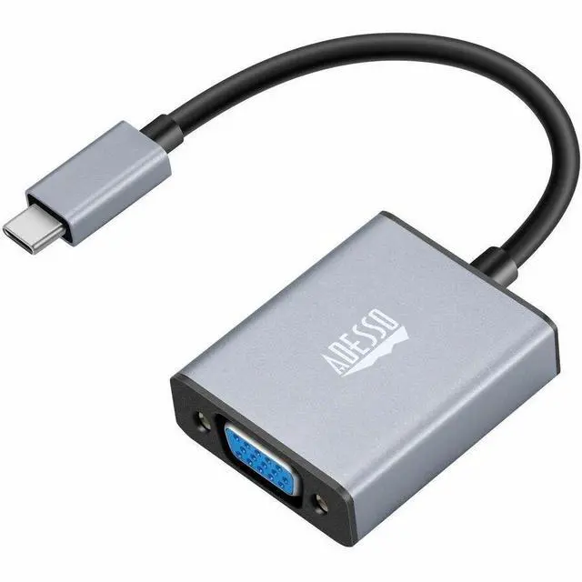 Alt view image 16 of 20 - Adesso USB-C to VGA Adapter