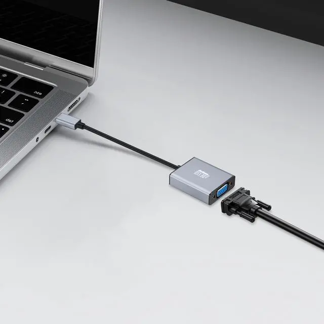 Alt view image 20 of 20 - Adesso USB-C to VGA Adapter