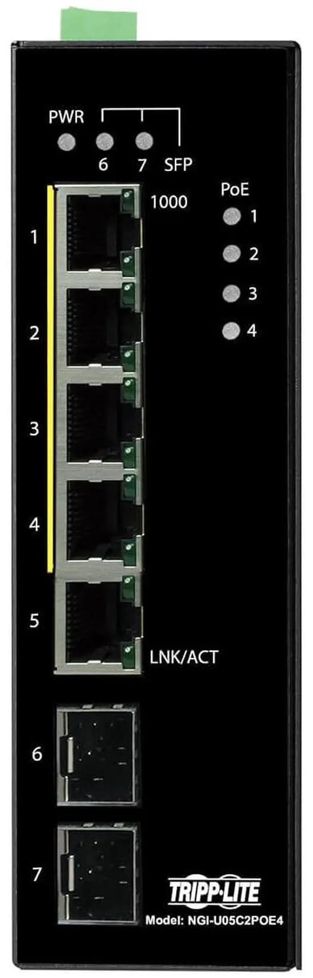 Alt view image 12 of 14 - Tripp Lite NGI-U05C2POE4 Ethernet Switch NGIU05C2POE4