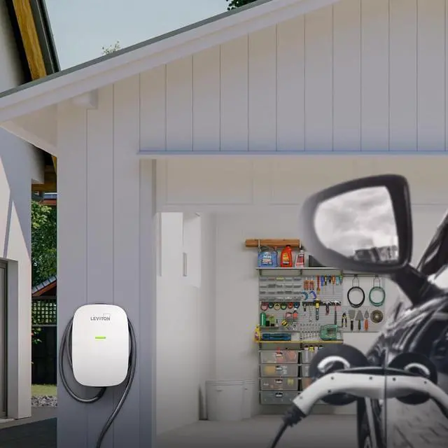 Alt view image 4 of 7 - Leviton EV32W Level 2 7.6 kW 32A Smart EV Charger with Wi-Fi