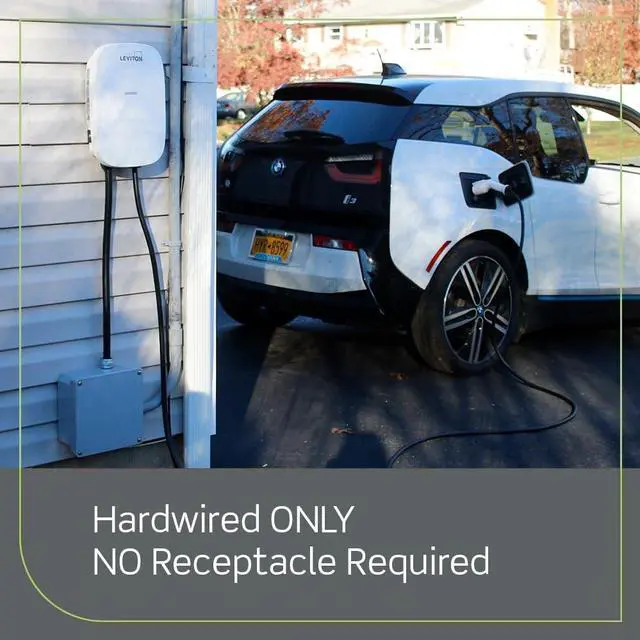 Alt view image 7 of 7 - Leviton EV32W Level 2 7.6 kW 32A Smart EV Charger with Wi-Fi