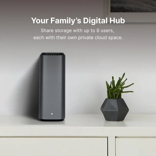 Alt view image 2 of 6 - Synology BeeStation Plus 8TB Personal Cloud Storage Device BST170-8T