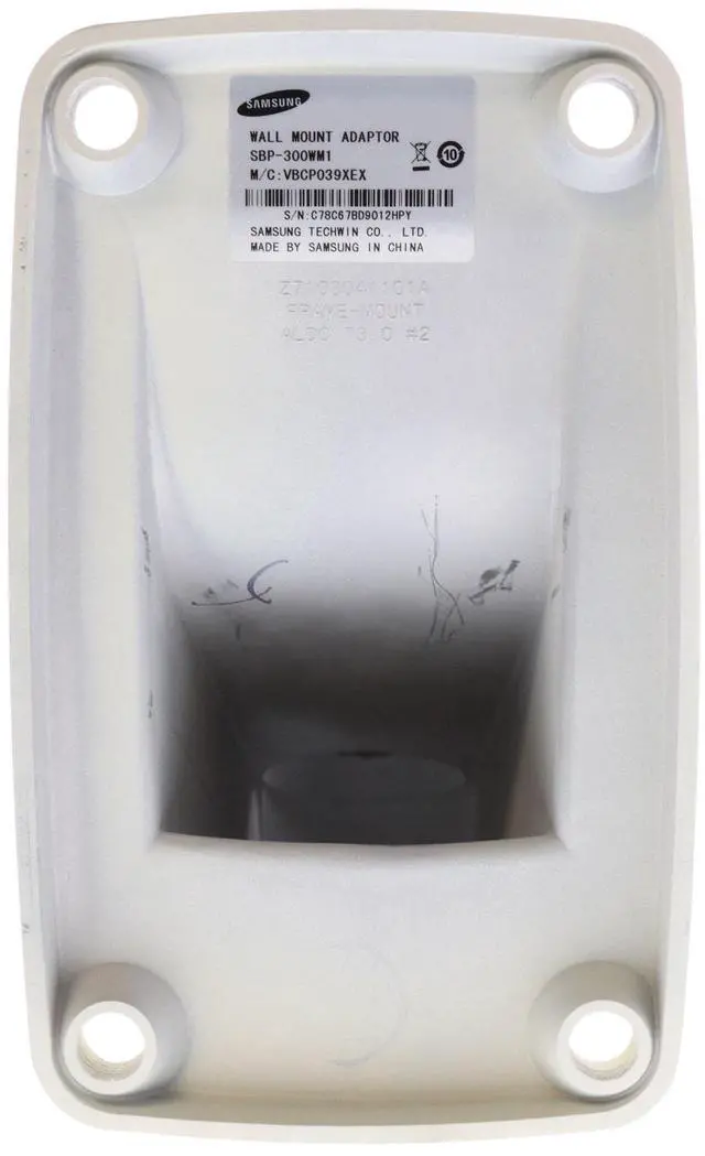 Alt view image 4 of 4 - Hanwha Techwin SBP-300WM1 Wall Mount for Surveillance Camera Ivory SBP300WM1