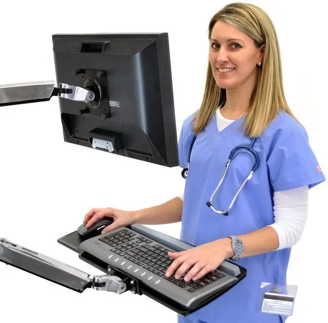 Alt view image 2 of 6 - Ergotron 45-246-026 Wall Mount for Keyboard