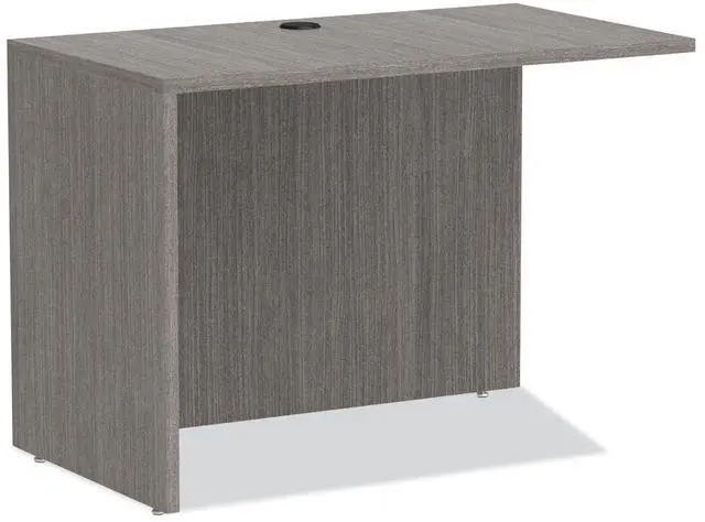 Alt view image 15 of 20 - Alera Valencia Series Reversible Return/Bridge Shell, 42w x 23.63d x 29.5h, Gray