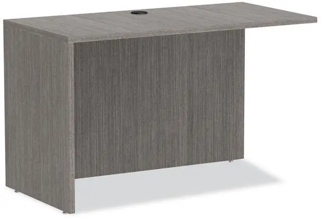 Alt view image 9 of 15 - Alera Valencia Series Reversible Return/Bridge Shell, 47.25w x 23.63d x 29.5h, Gray