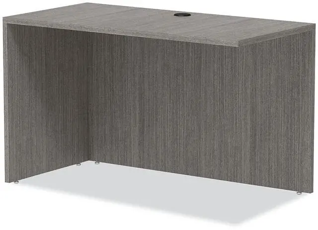 Alt view image 12 of 15 - Alera Valencia Series Reversible Return/Bridge Shell, 47.25w x 23.63d x 29.5h, Gray